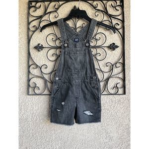 Gap kids overalls - size small - distressed black